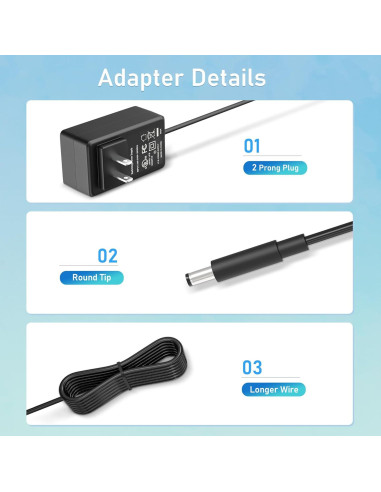 Adaptador AC DC CJP-Geek 1.22m Compatible Polaroid HDTV