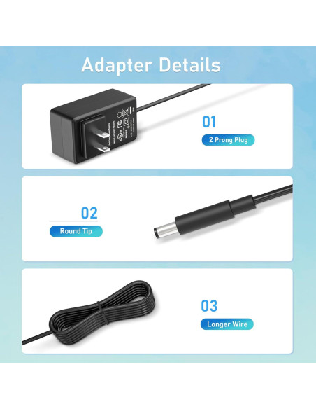 Adaptador AC DC CJP-Geek 1.22m Compatible Polaroid HDTV Adaptador AC DC CJP-Geek 1.22m Compatible Polaroid HDTV