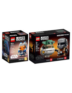 Set LEGO Star Wars Ahsoka Tano y Mandalorian BrickHeadz