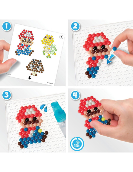 Conjunto de Personajes Aquabeads Super Mario - 700 Perlas Conjunto de Personajes Aquabeads Super Mario - 700 Perlas