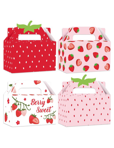 Cajas de Regalo de Fresa GRADESIN 24 Pcs 16x8.1x9.9 cm