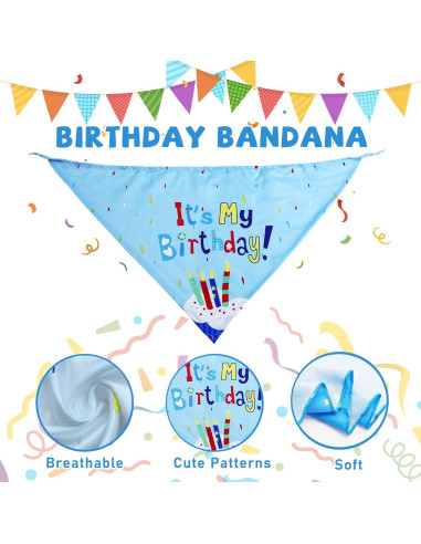 Juego de Juguetes de Cumpleaños para Perros Lilfrd - 9 Piezas