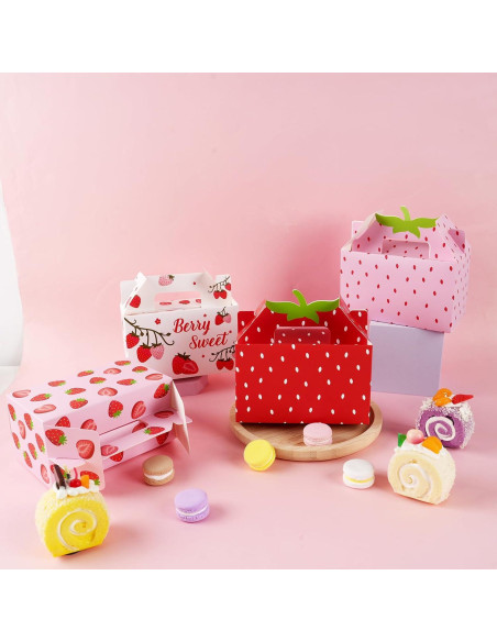 Cajas de Regalo de Fresa GRADESIN 24 Pcs 16x8.1x9.9 cm Cajas de Regalo de Fresa GRADESIN 24 Pcs 16x8.1x9.9 cm