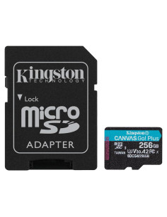 Tarjeta microSD Kingston Canvas Go Plus 256GB | 200MB/s | UHS-I U3 V30 A2