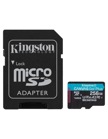 Tarjeta microSD Kingston Canvas Go Plus 256GB | 200MB/s | UHS-I U3 V30 A2 Tarjeta microSD Kingston Canvas Go Plus 256GB | 200MB/s | UHS-I U3 V30 A2