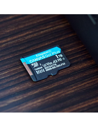 Tarjeta microSD Kingston Canvas Go Plus 256GB | 200MB/s | UHS-I U3 V30 A2