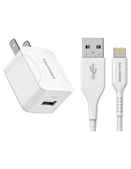 Cargador Galvanox para iPhone 10W con Cable Lightning 1.5m Cargador Galvanox para iPhone 10W con Cable Lightning 1.5m