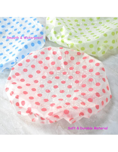 Gorros de Ducha Impermeables Reutilizables 3 Piezas - Tongtletech