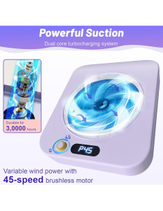 Colector de Polvo de Uñas FamilyKit - Ventilador Aspirador con 2 Filtros HEPA 2