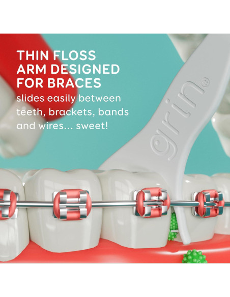 Hilo Dental Grin para Frenos - 60 Unidades, Plástico Reciclado Hilo Dental Grin para Frenos - 60 Unidades, Plástico Reciclado