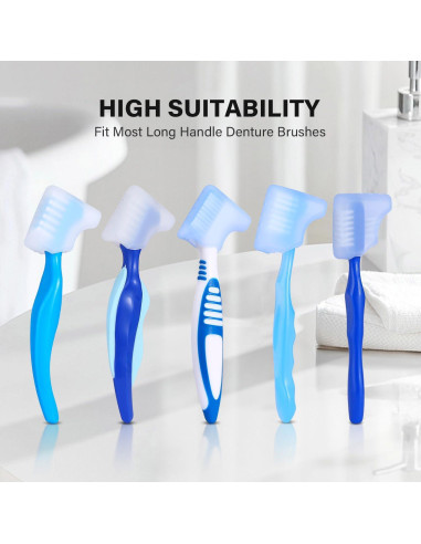Funda de Cepillo de Dentadura Anbbas 2 Piezas Silicona Verde y Rosa