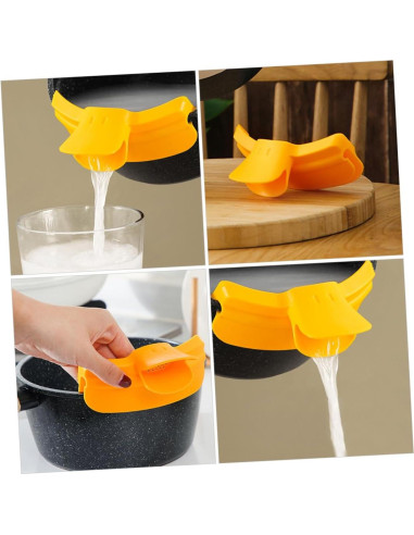 Embudo de Vertido de Silicona TOPPERFUN 13x7x4 cm Amarillo