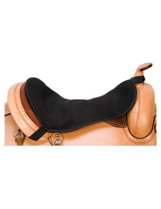 Almohadilla de Silla de Montar Western Weaver 38-43 cm Gel Negro