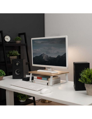 Soporte para Monitor VIVO STAND-V000WS de Madera y Acero