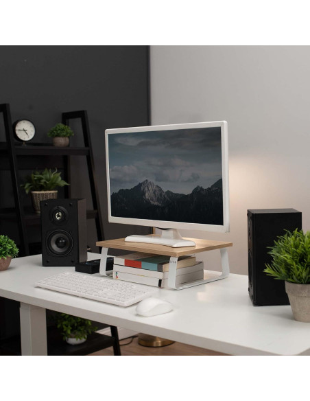 Soporte para Monitor VIVO STAND-V000WS de Madera y Acero Soporte para Monitor VIVO STAND-V000WS de Madera y Acero
