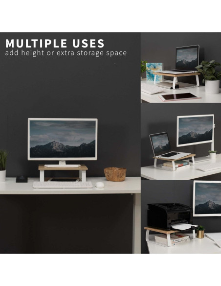 Soporte para Monitor VIVO STAND-V000WS de Madera y Acero Soporte para Monitor VIVO STAND-V000WS de Madera y Acero