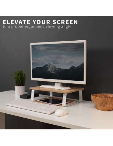 Soporte para Monitor VIVO STAND-V000WS de Madera y Acero