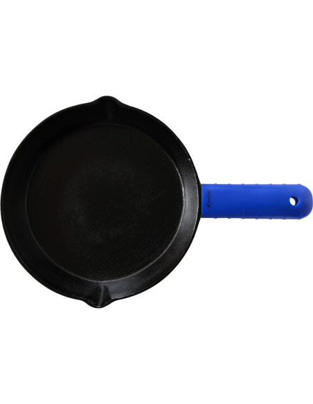 Soporte de Mango de Silicona Crucible Cookware Azul Soporte de Mango de Silicona Crucible Cookware Azul