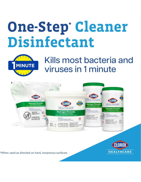 Toallitas Desinfectantes Clorox Healthcare 185 Unidades 30.48x27.94 cm Toallitas Desinfectantes Clorox Healthcare 185 Unidades 30.48x27.94 cm