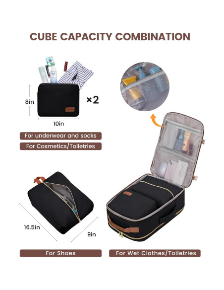 Mochila de Viaje LOVEVOOK 40L Unisex Aprobada por Aerolíneas Mochila de Viaje LOVEVOOK 40L Unisex Aprobada por Aerolíneas