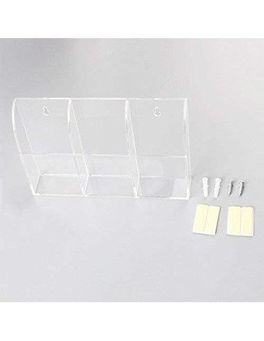 Soporte Organizador de Control Remoto APSOONSELL Acrílico 3 Compartimentos