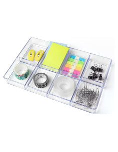 Organizador de Cajones Carrotez 8 Compartimentos Plástico 24x17x3.5cm