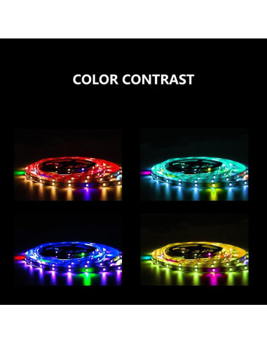Tira LED WS2812B 5M 150 LEDs RGB Control Remoto APP Bluetooth