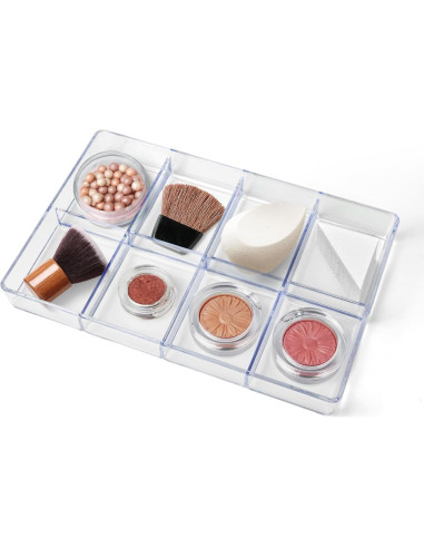 Organizador de Cajones Carrotez 8 Compartimentos Plástico 24x17x3.5cm