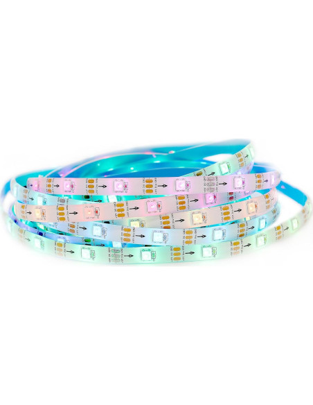 Tira LED WS2812B 5M 150 LEDs RGB Control Remoto APP Bluetooth Tira LED WS2812B 5M 150 LEDs RGB Control Remoto APP Bluetooth
