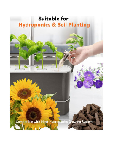 Kit de Semillas Hidropónicas LYKOCLEAN 8 Vainas Flores
