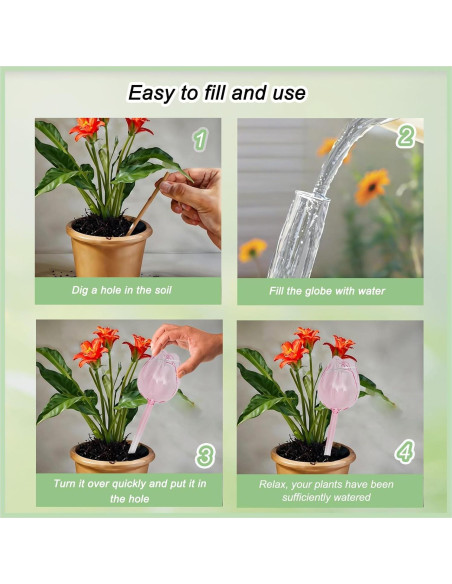 Paquete de 4 Esferas de Autorriego Luyseyha Tulipán 170ml Paquete de 4 Esferas de Autorriego Luyseyha Tulipán 170ml