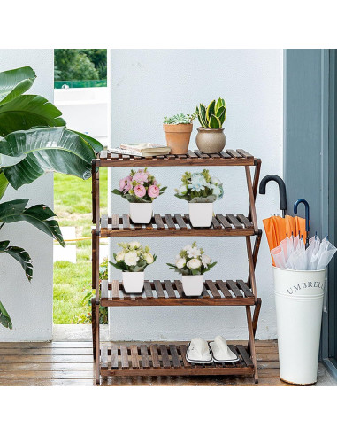4 Mini Plantas Falsas Camelia en Maceta Plástica Yoratee