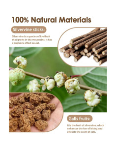 Juguetes para Gatos Tocirelo - Paquete de 10 Silvervine Natural 2