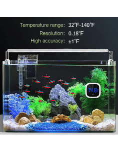 Termómetro Digital de Acuario KeeKit con Pantalla LED 0-60C 2