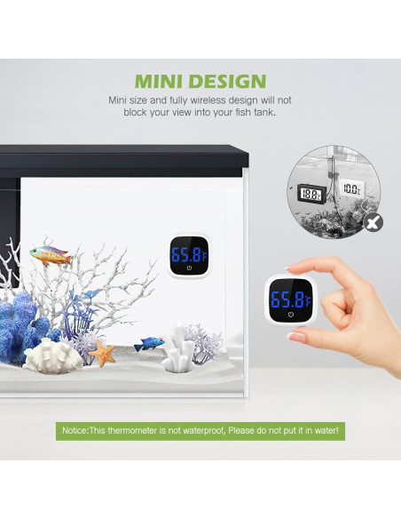 Termómetro Digital de Acuario KeeKit con Pantalla LED 0-60C Termómetro Digital de Acuario KeeKit con Pantalla LED 0-60C