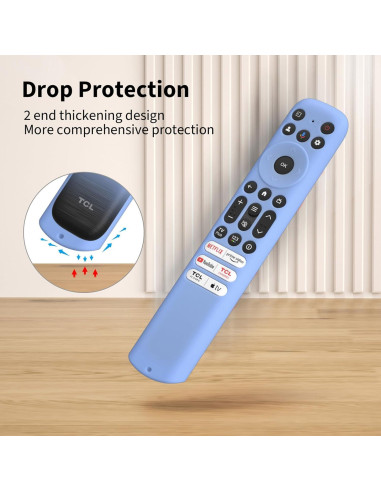 Funda de Silicona Hi Color para Control Remoto TCL RC813 FMB1 Azul