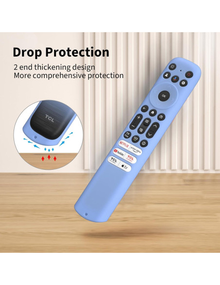 Funda de Silicona Hi Color para Control Remoto TCL RC813 FMB1 Azul Funda de Silicona Hi Color para Control Remoto TCL RC813 FMB1 Azul