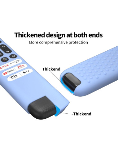 Funda de Silicona Hi Color para Control Remoto TCL RC813 FMB1 Azul
