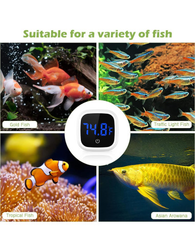 Termómetro Digital de Acuario KeeKit con Pantalla LED 0-60C