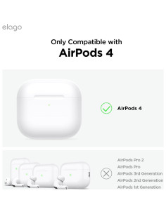 Funda híbrida elago para AirPods 4ta generación - Negro 2