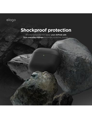 Funda híbrida elago para AirPods 4ta generación - Negro
