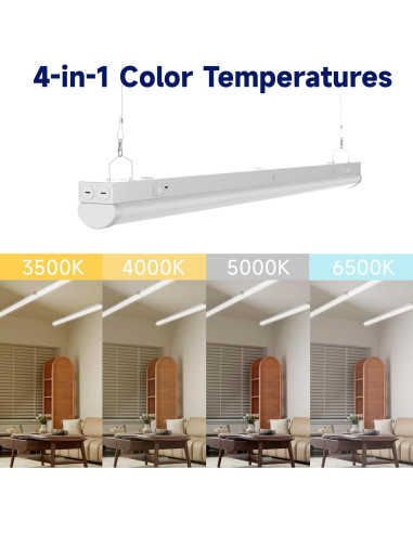 Luz de tira LED lineal YPII 4 pies 40W regulable 0-10V