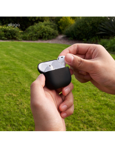 Funda híbrida elago para AirPods 4ta generación - Negro