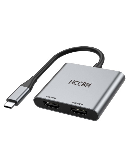 Adaptador USB C a Doble HDMI 4K 60Hz - Shenzhen HCC-012 Adaptador USB C a Doble HDMI 4K 60Hz - Shenzhen HCC-012
