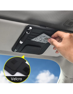 Organizador de Visera de Sol SADYFON Negro Mini 15.5x12.5cm 2