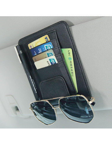 Organizador de Visera de Sol SADYFON Negro Mini 15.5x12.5cm