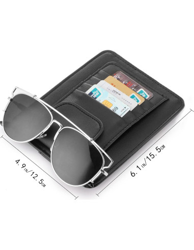 Organizador de Visera de Sol SADYFON Negro Mini 15.5x12.5cm
