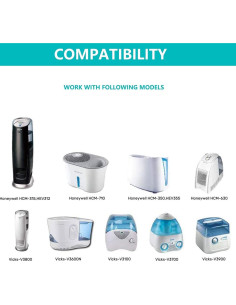 Filtros de Mecha para Humidificador Honeywell HAC-504 - Paquete de 4 2