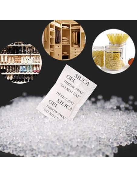 200 Pcs Gel de Silica Alimenticio Saycker Absorbente de Humedad 200 Pcs Gel de Silica Alimenticio Saycker Absorbente de Humedad