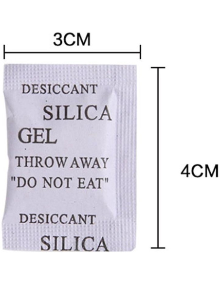 200 Pcs Gel de Silica Alimenticio Saycker Absorbente de Humedad 200 Pcs Gel de Silica Alimenticio Saycker Absorbente de Humedad